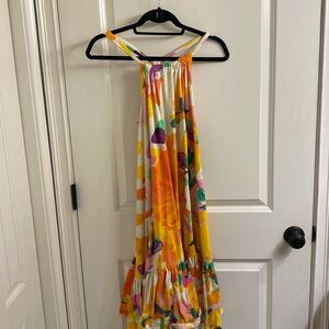 Anthropology sundress size L great bright colors